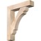 Ekena Millwork Olympic Block Smooth Bracket w/ Offset Brace, Douglas Fir, 7 1/2"W x 34"D x 40"H BKT0806X34X40OLY05SDF - alternate 1